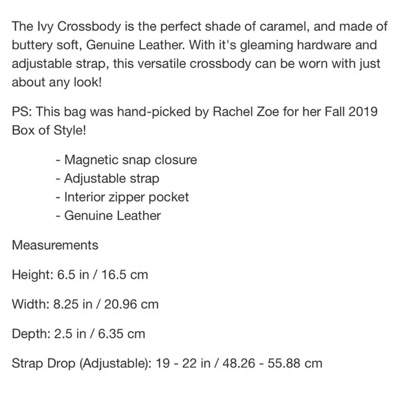 J.J. WINTERS‎ Ivy Crossbody - Picture 6 of 6